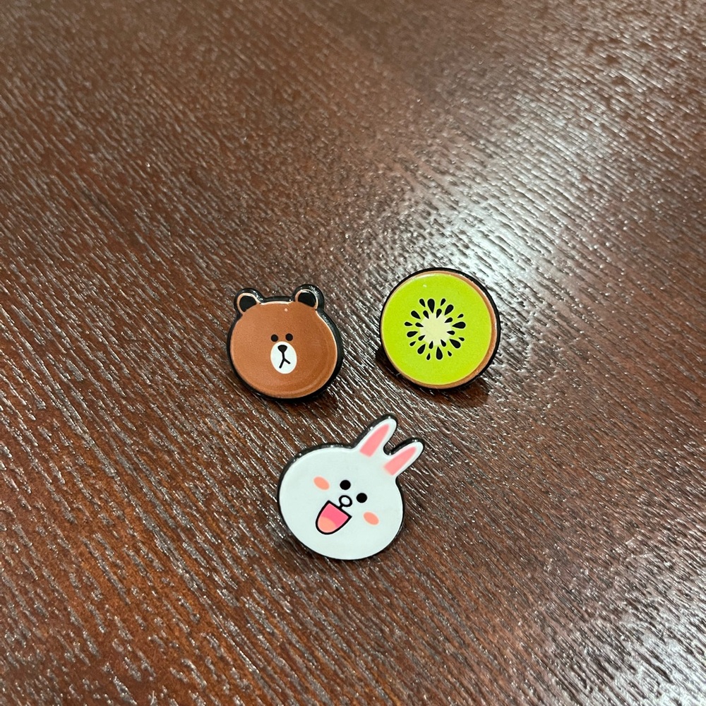 Cute Animal and Fruit Enamel Pins